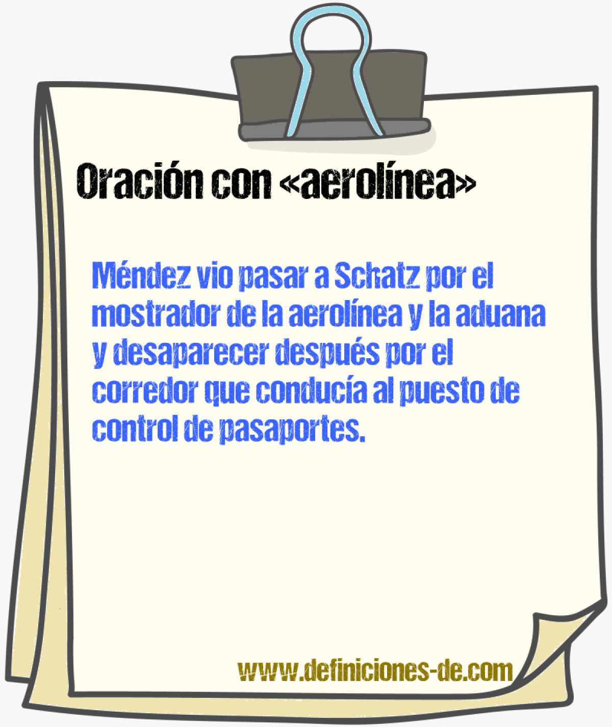 Ejemplos de oraciones con aerolnea