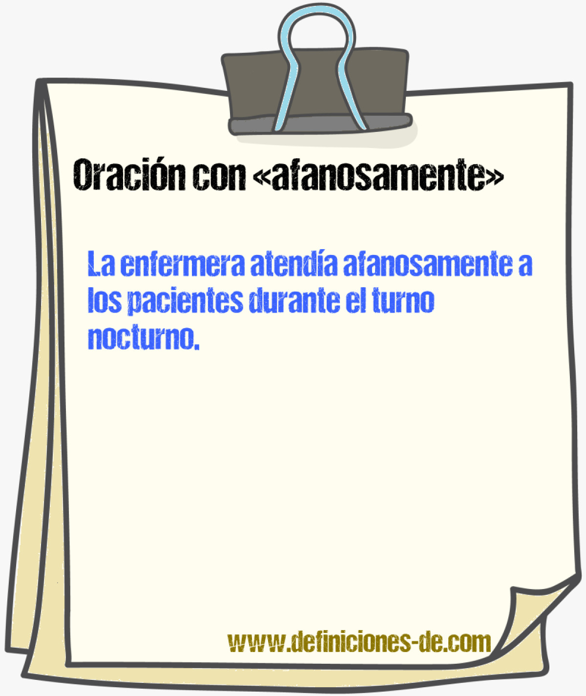 Ejemplos de oraciones con afanosamente