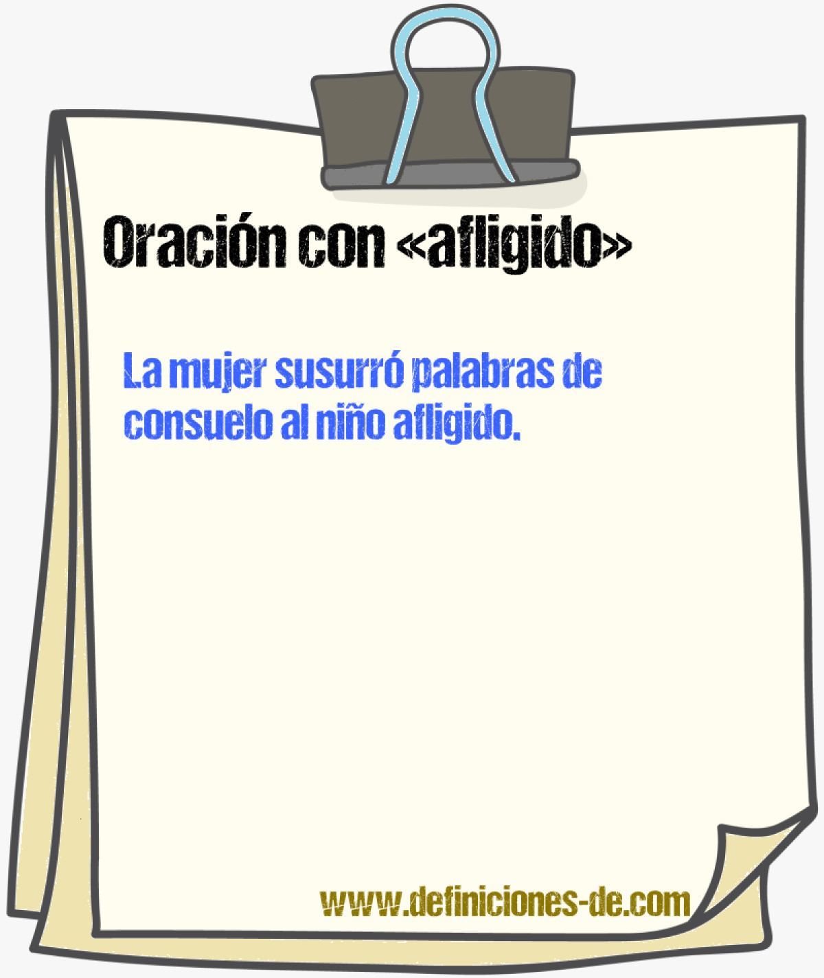 Ejemplos de oraciones con afligido