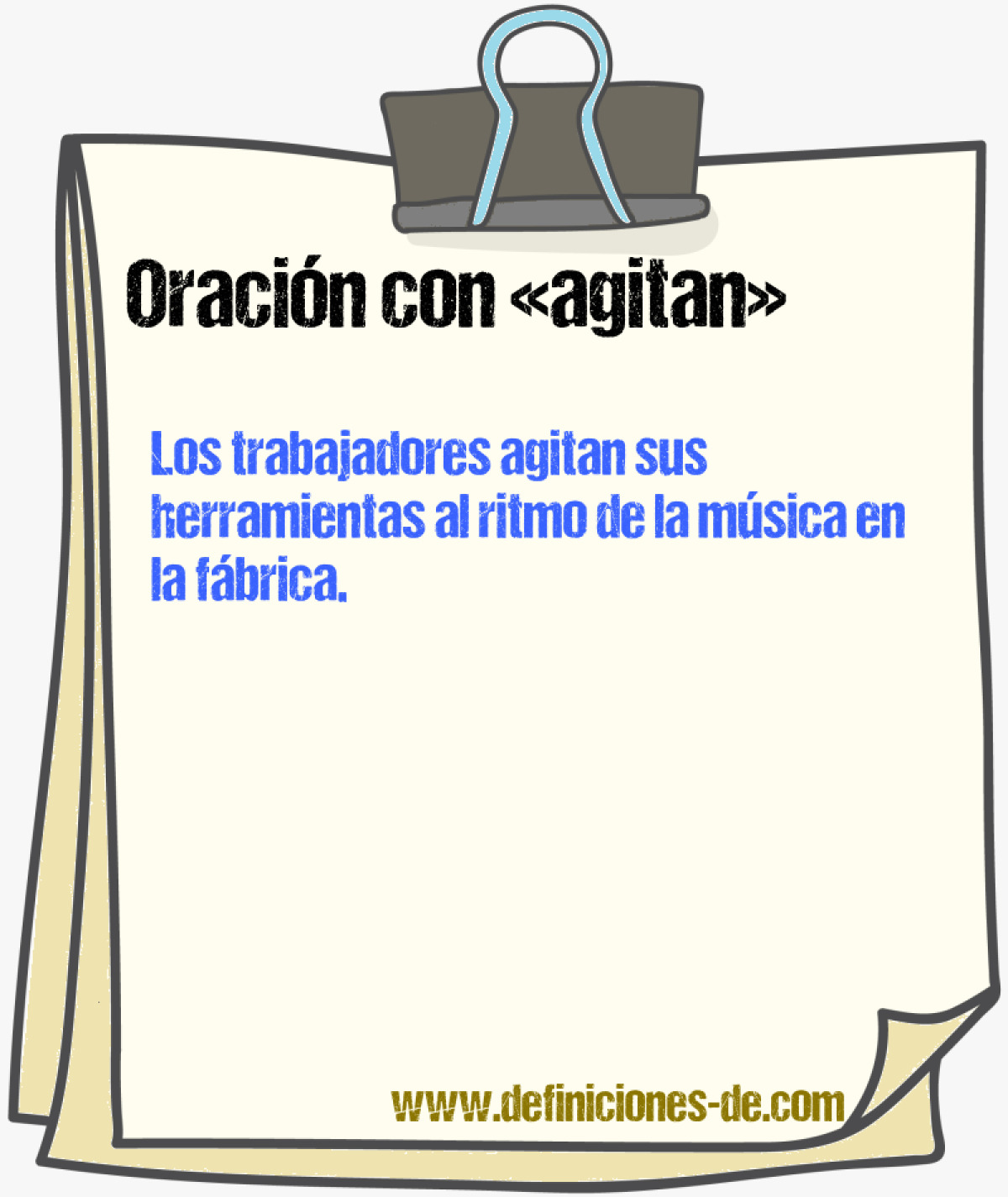 Ejemplos de oraciones con agitan