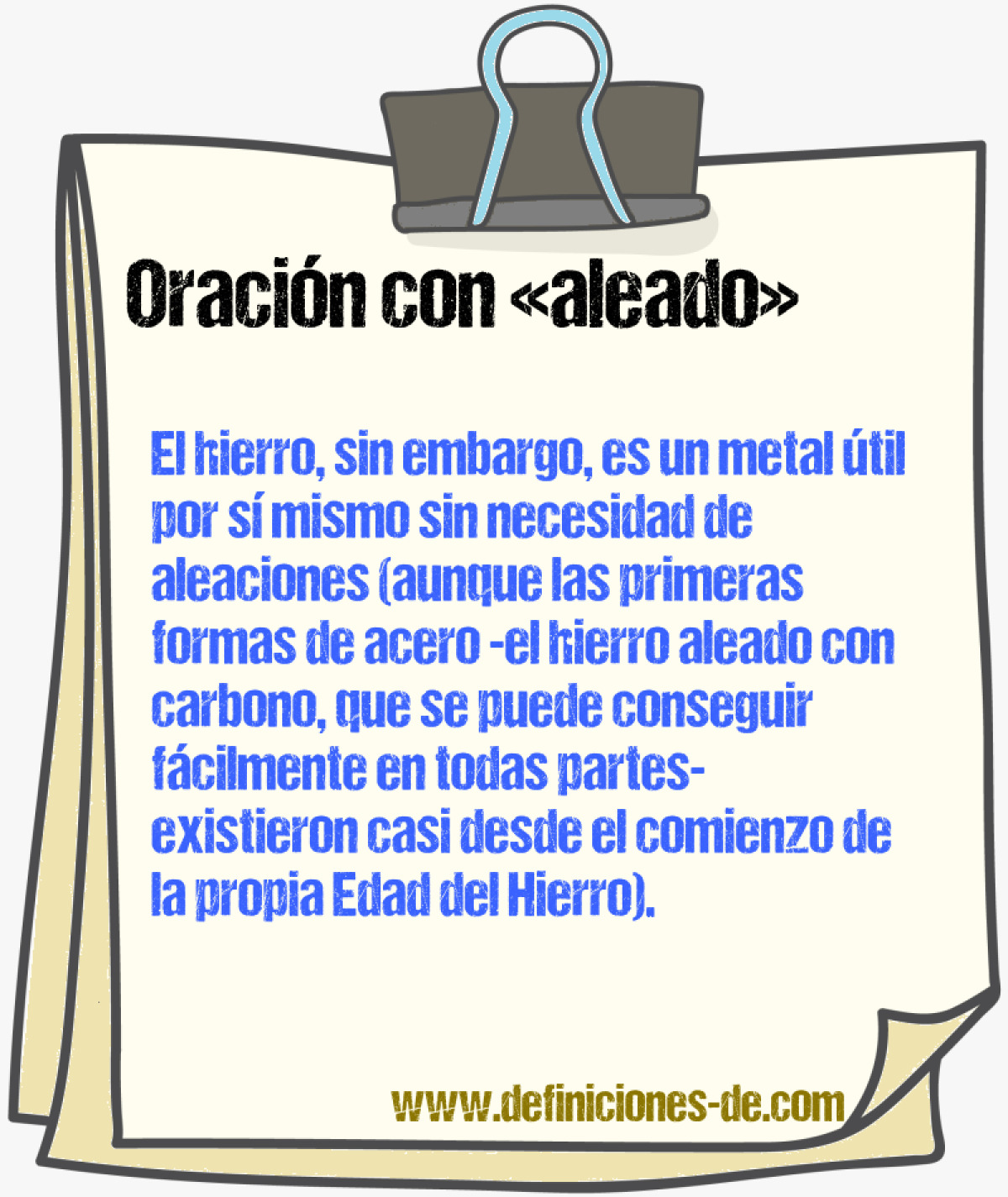 Ejemplos de oraciones con aleado