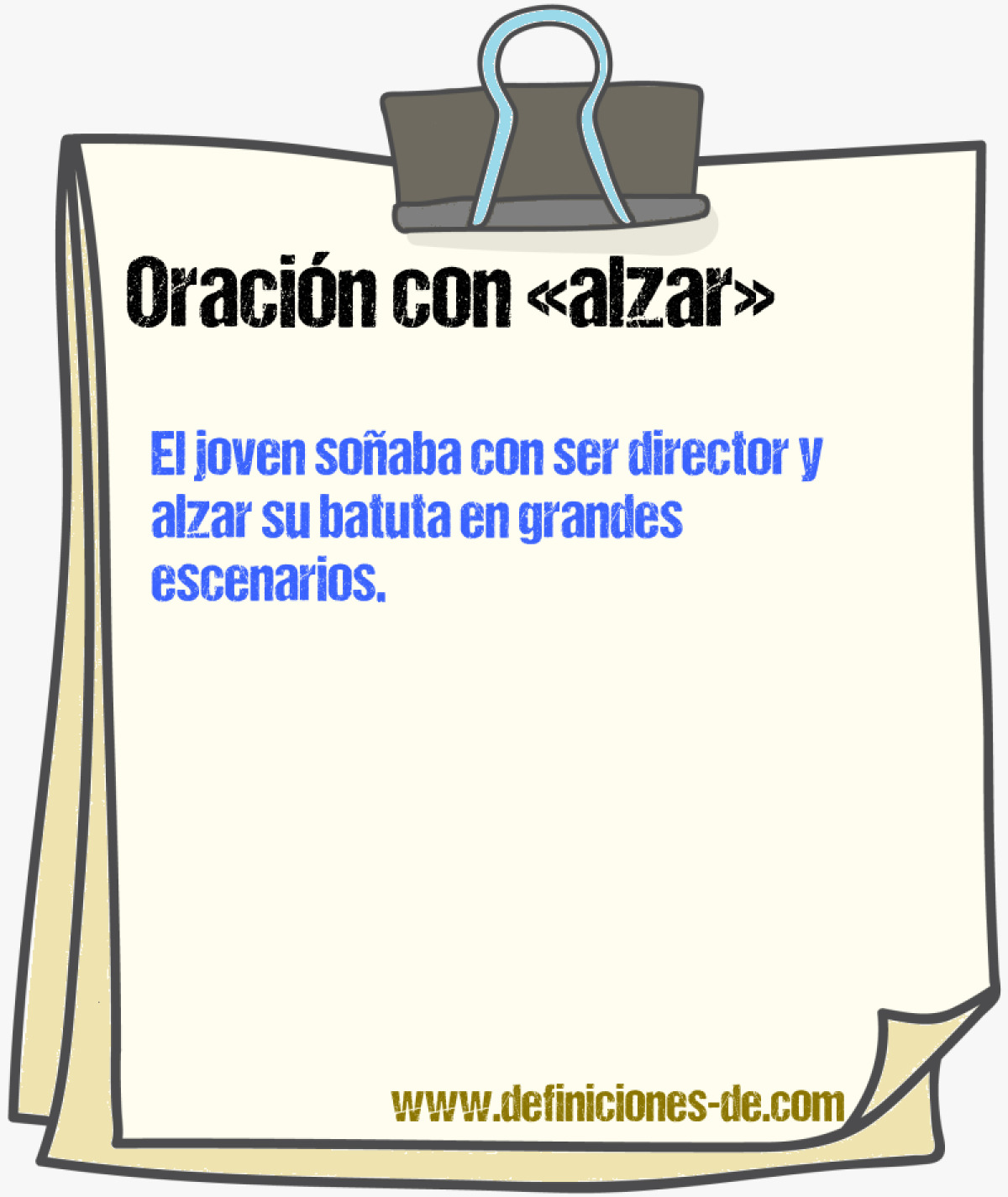 Ejemplos de oraciones con alzar