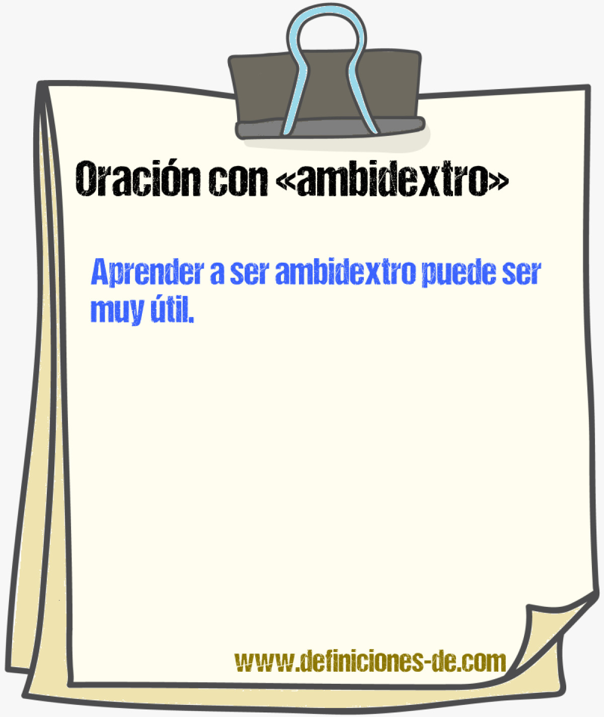 Ejemplos de oraciones con ambidextro