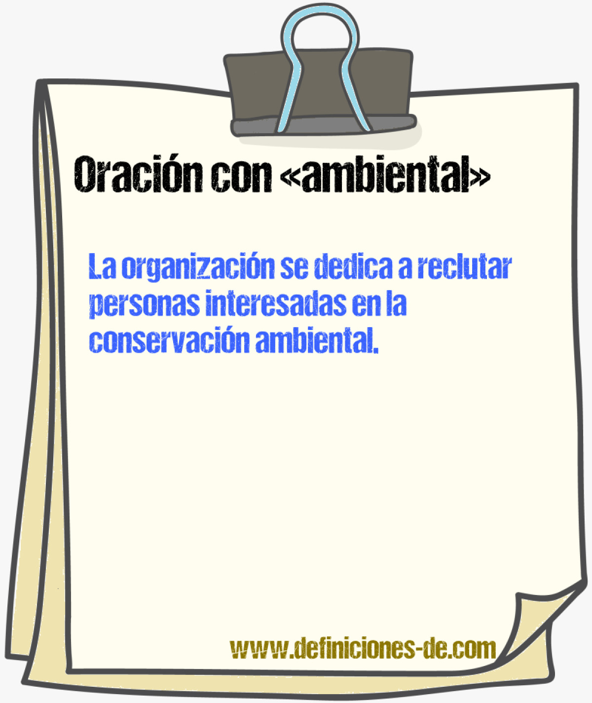 Ejemplos de oraciones con ambiental