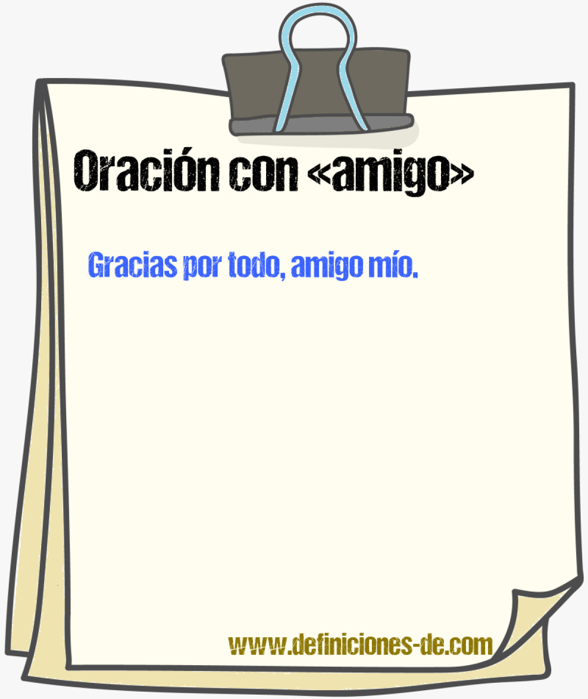 Ejemplos de oraciones con amigo