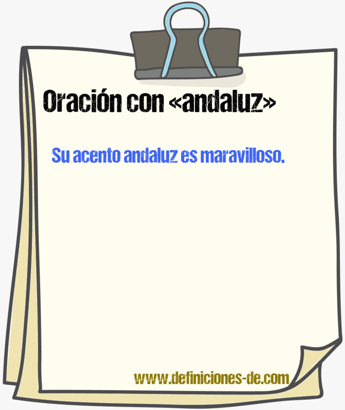 Ejemplos de oraciones con andaluz