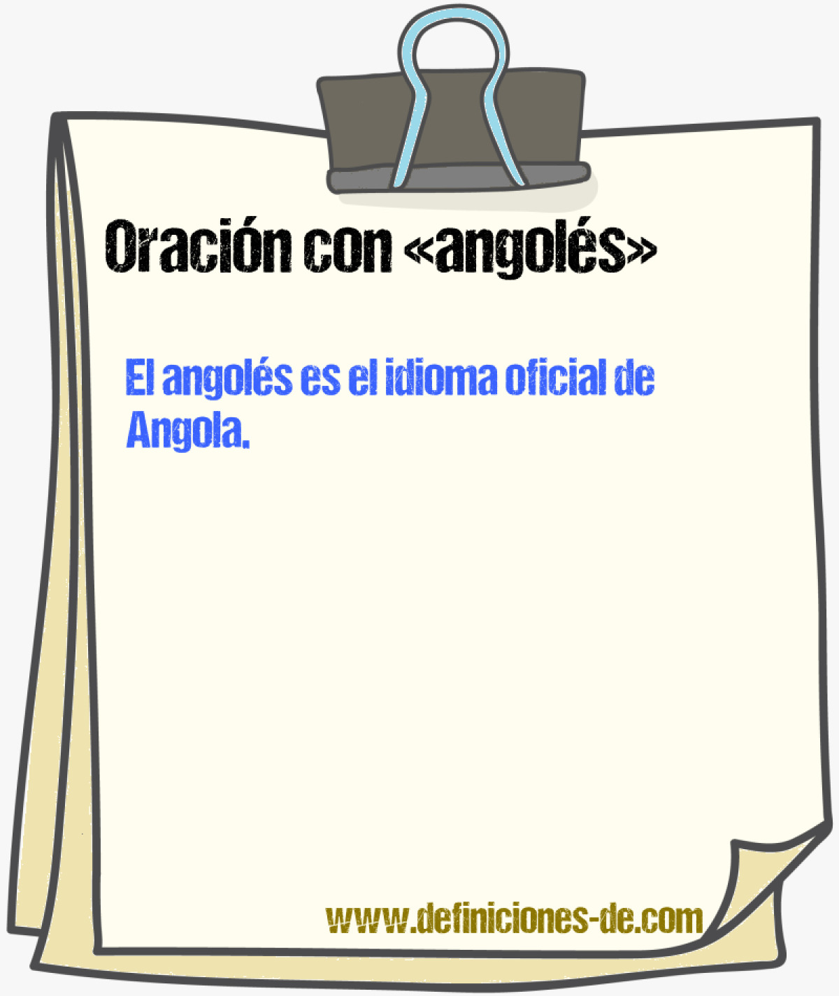 Ejemplos de oraciones con angols