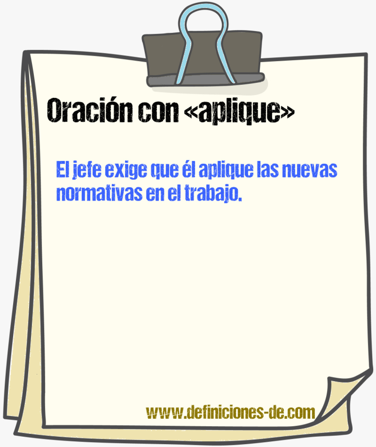 Ejemplos de oraciones con aplique