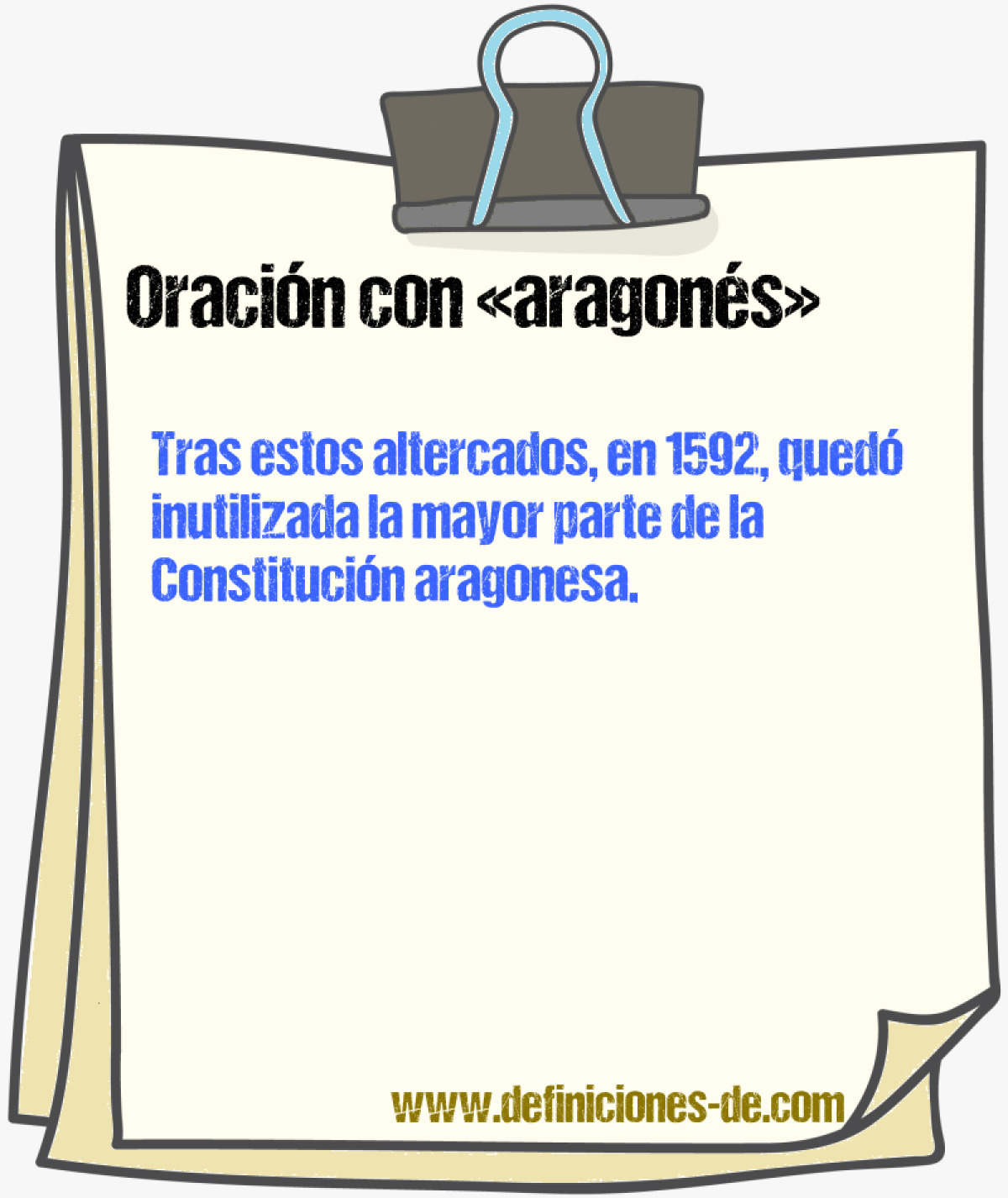 Ejemplos de oraciones con aragons