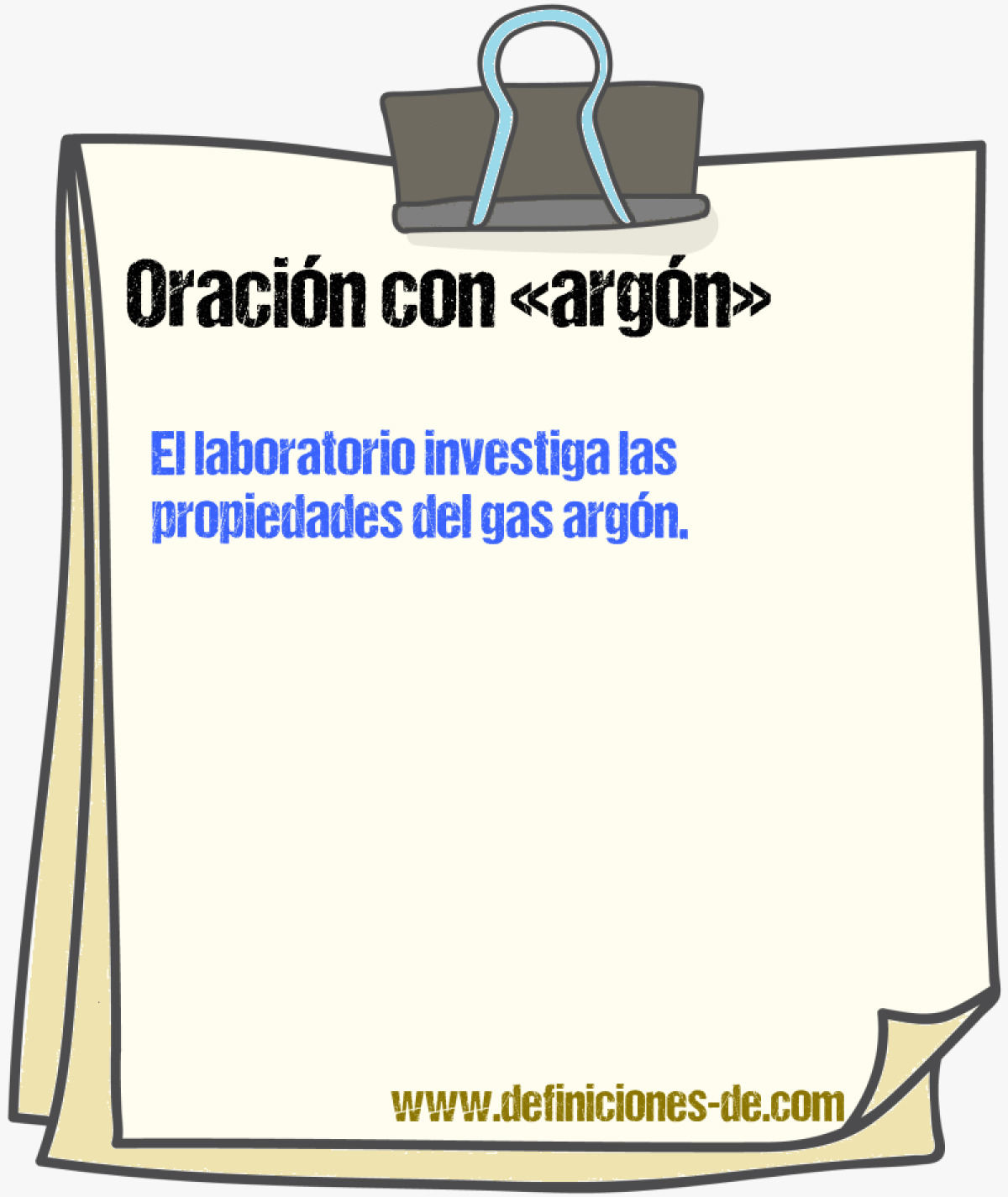 Ejemplos de oraciones con argn