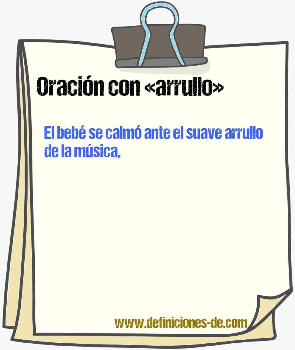 Ejemplos de oraciones con arrullo