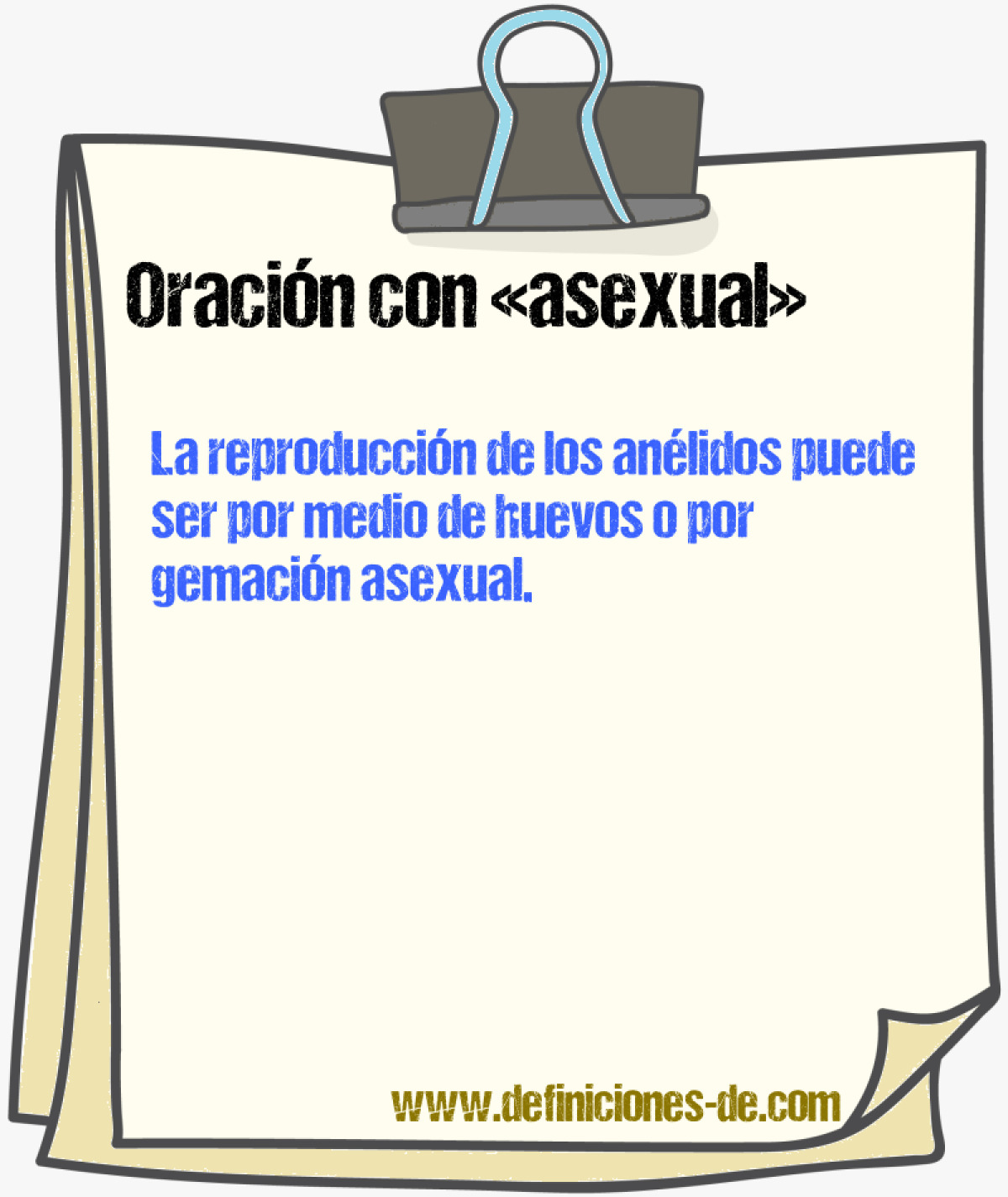 Ejemplos de oraciones con asexual
