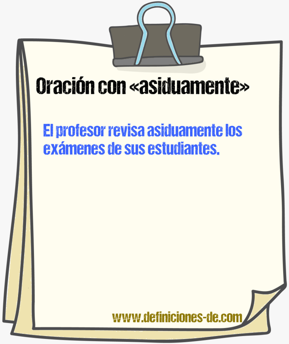 Ejemplos de oraciones con asiduamente