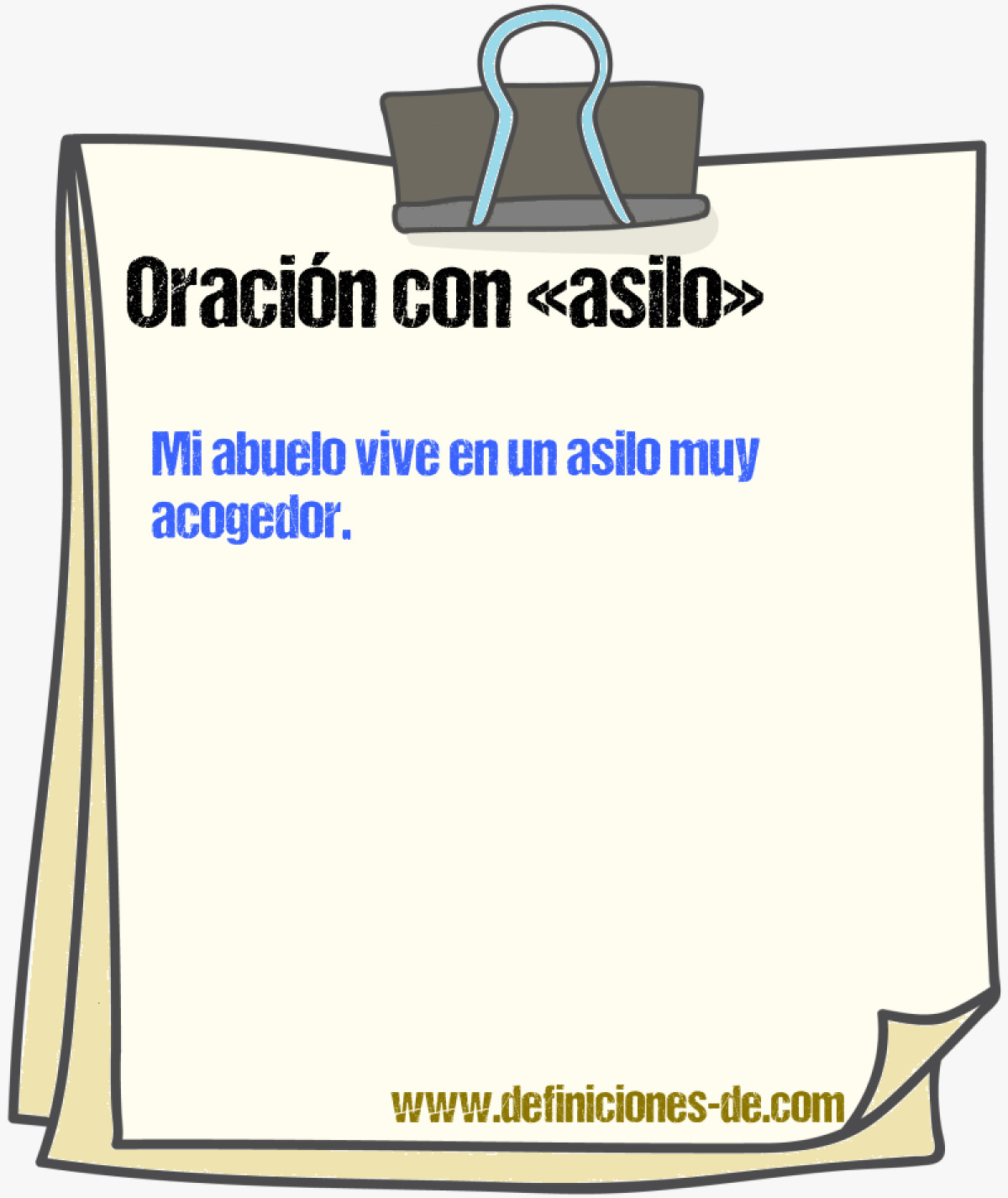 Ejemplos de oraciones con asilo