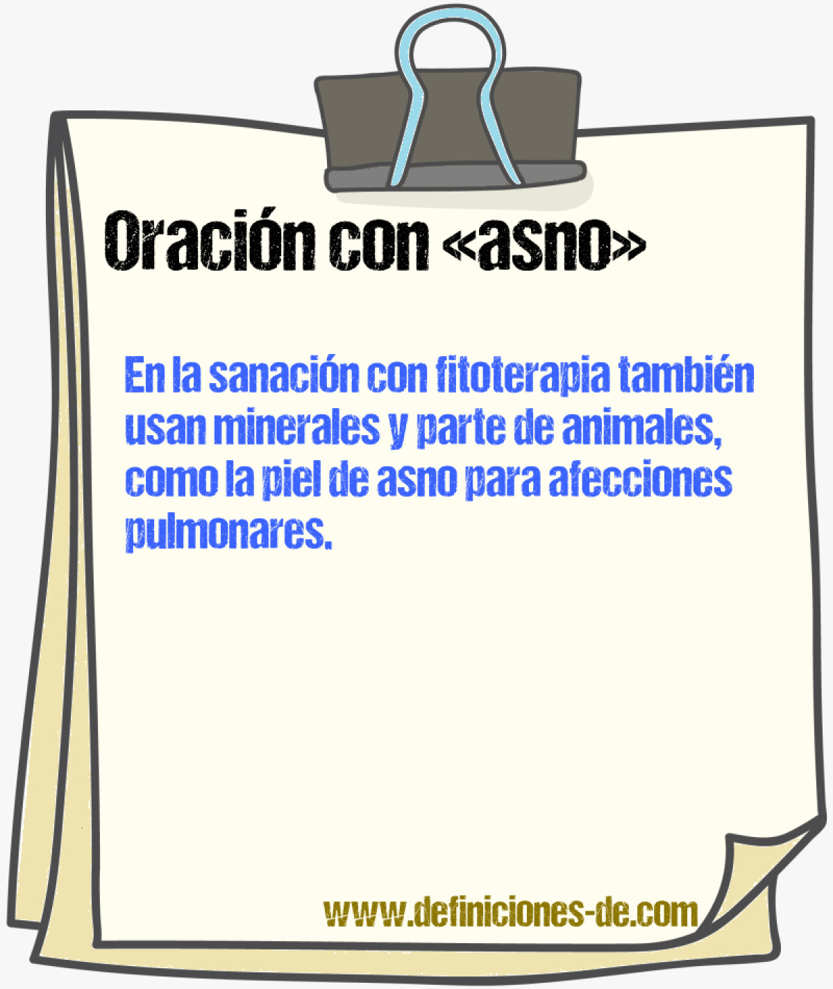 Ejemplos de oraciones con asno