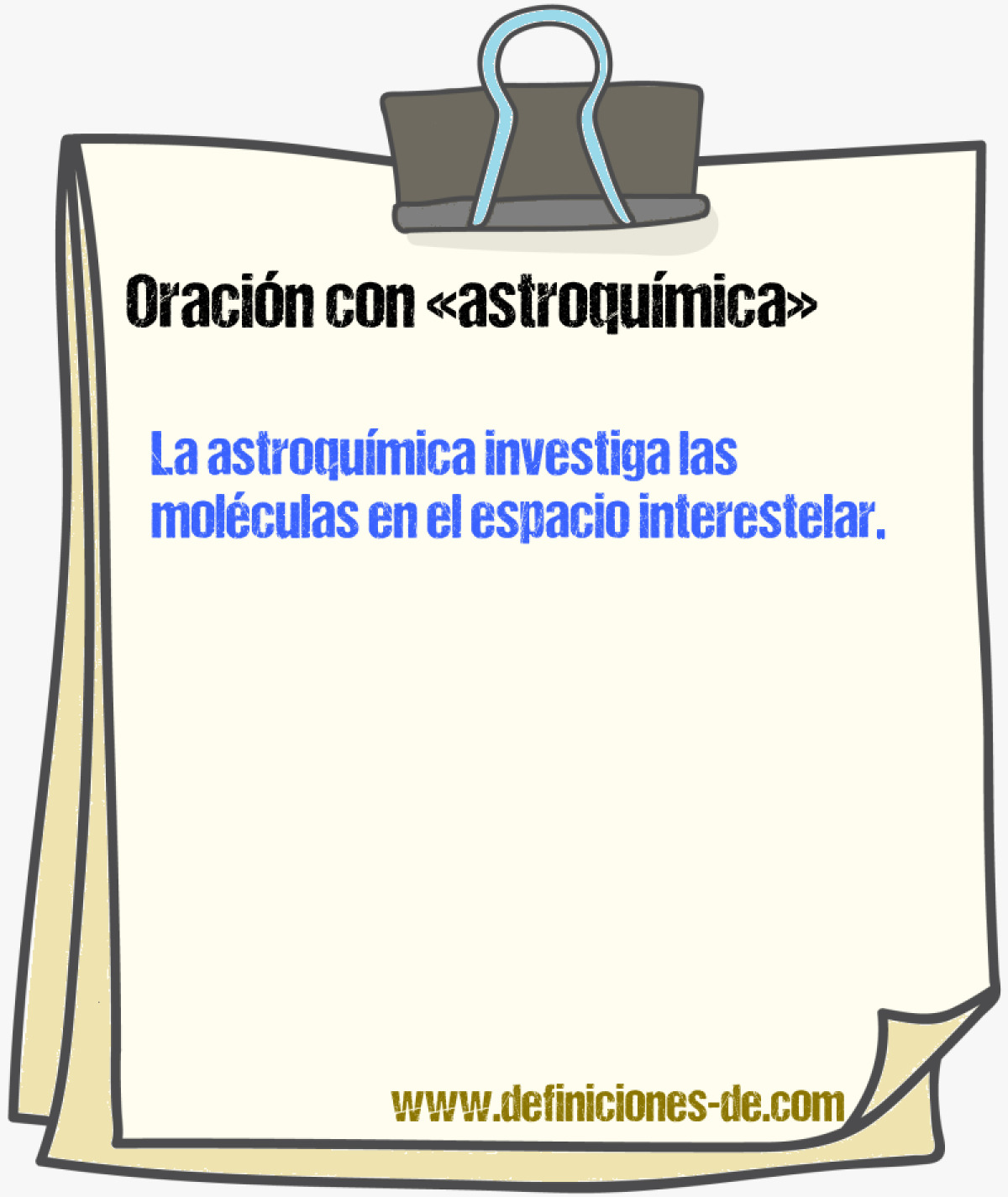 Ejemplos de oraciones con astroqumica