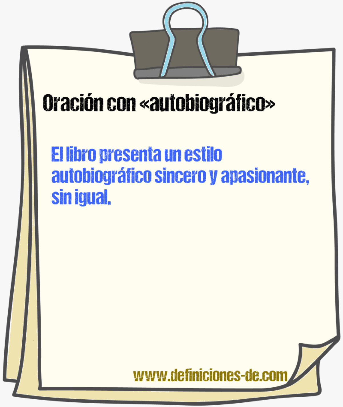 Ejemplos de oraciones con autobiogrfico