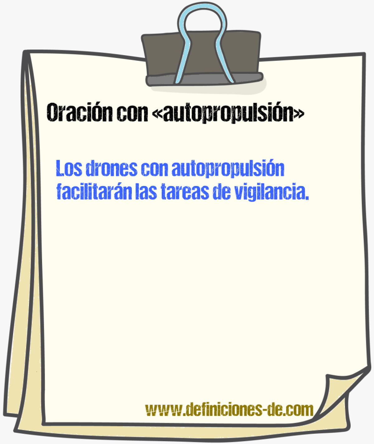 Ejemplos de oraciones con autopropulsin