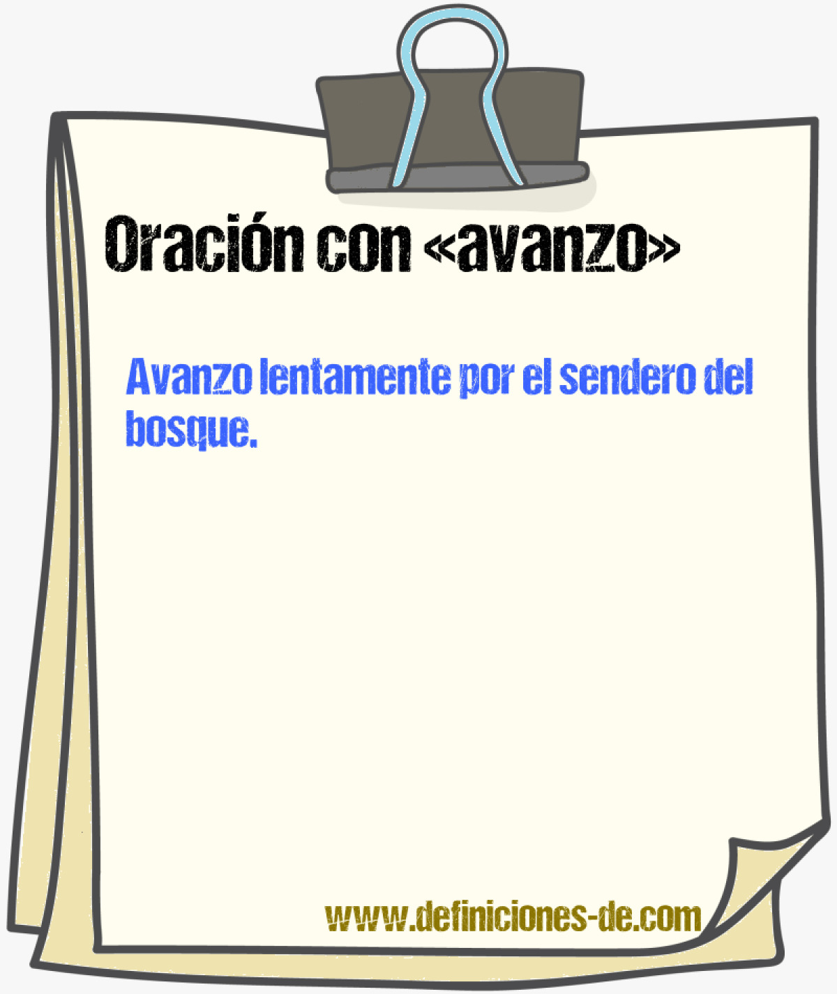 Ejemplos de oraciones con avanzo