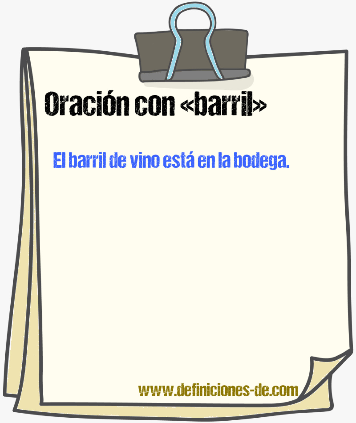 Ejemplos de oraciones con barril