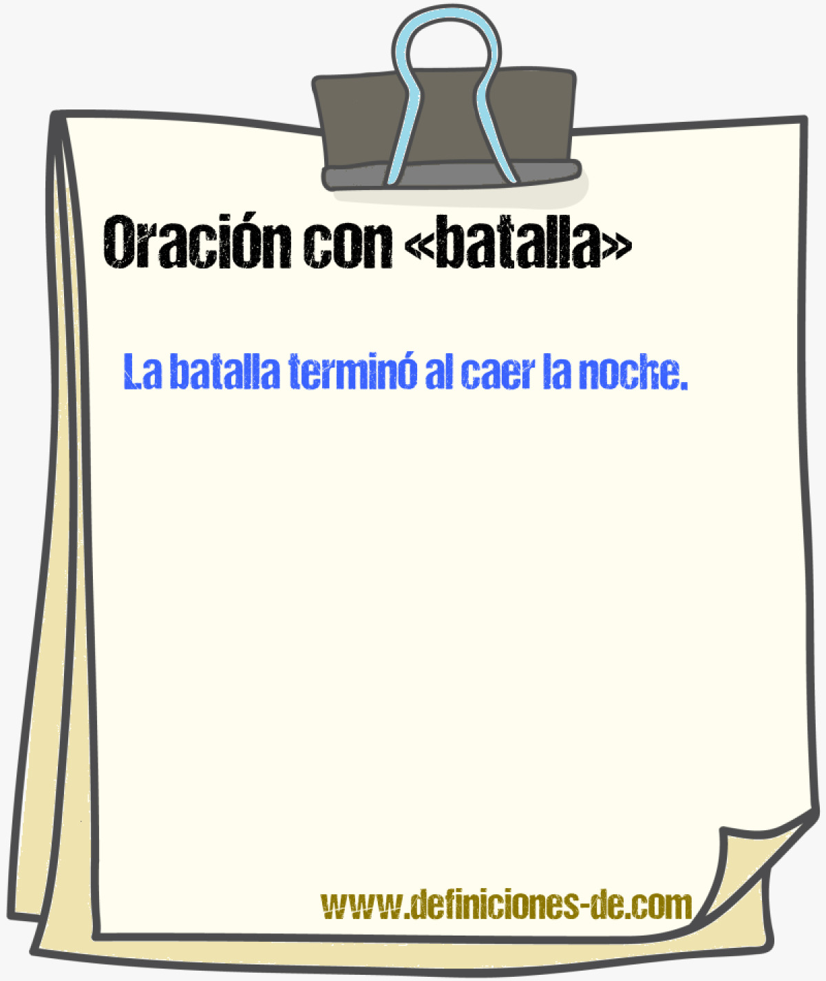 Ejemplos de oraciones con batalla