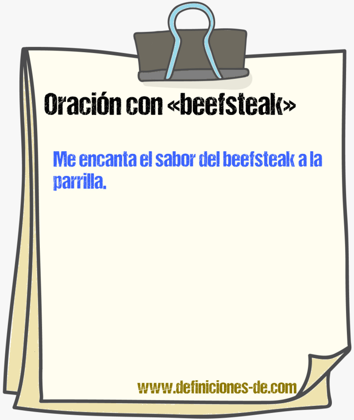 Ejemplos de oraciones con beefsteak