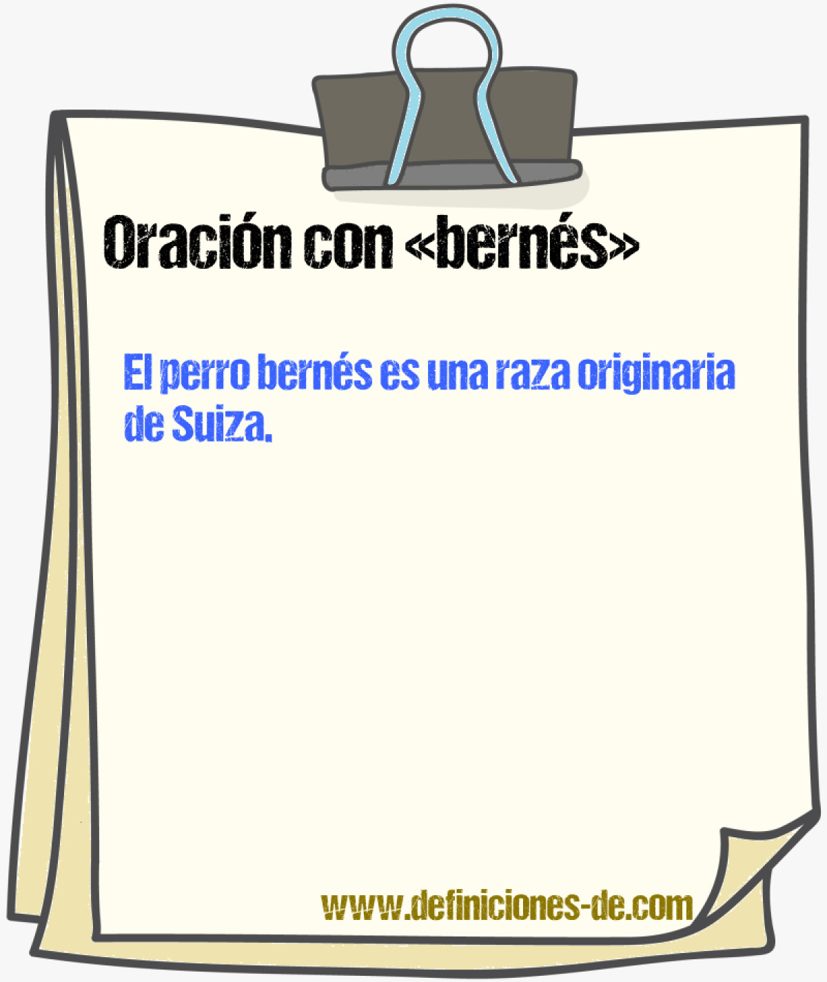 Ejemplos de oraciones con berns