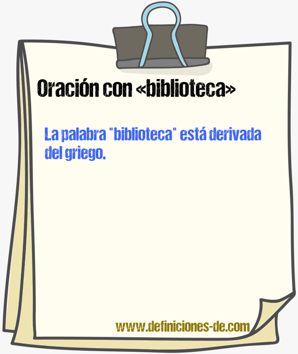 Ejemplos de oraciones con biblioteca