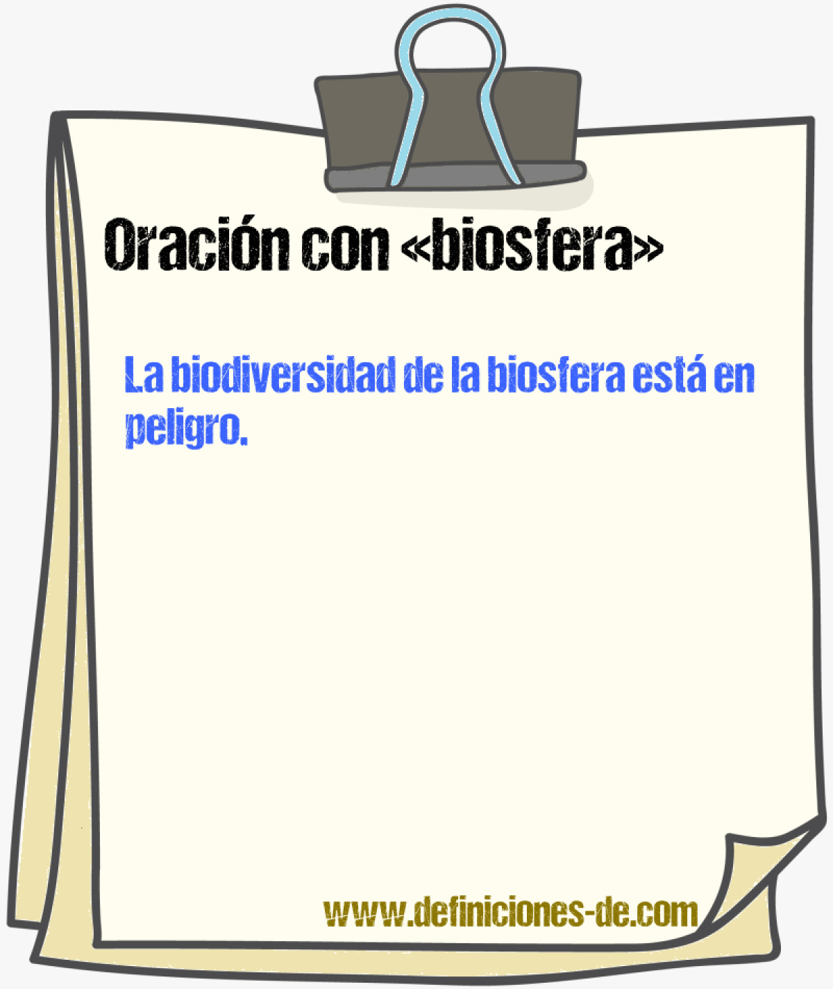 Ejemplos de oraciones con biosfera