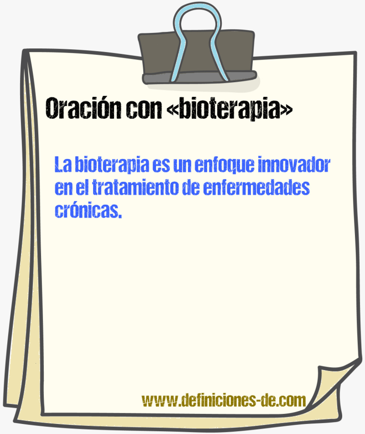 Ejemplos de oraciones con bioterapia