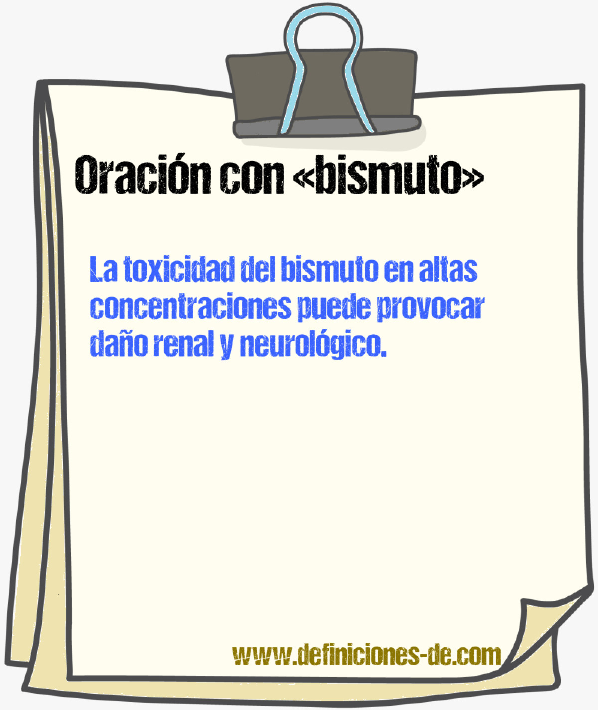 Ejemplos de oraciones con bismuto