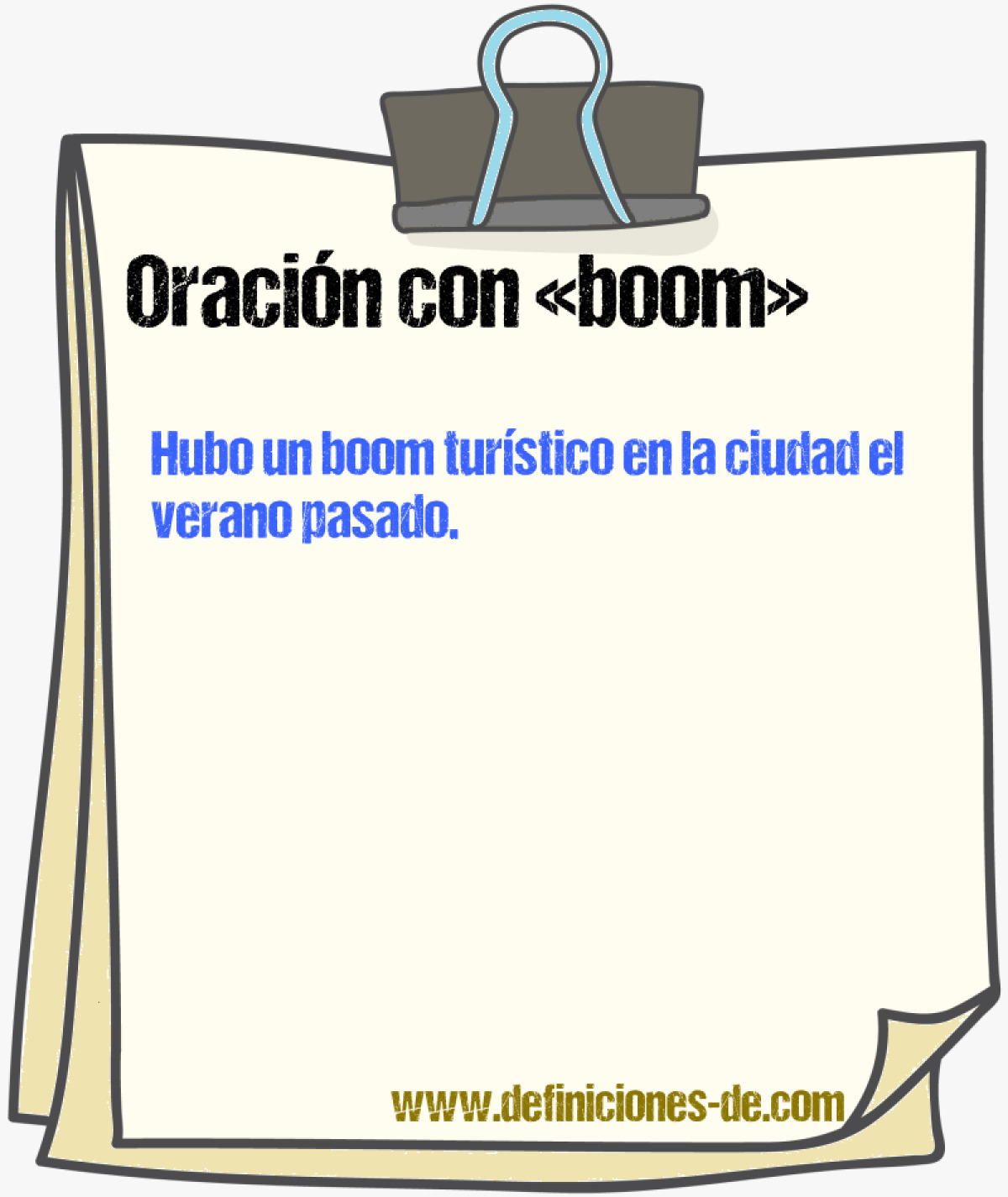 Ejemplos de oraciones con boom