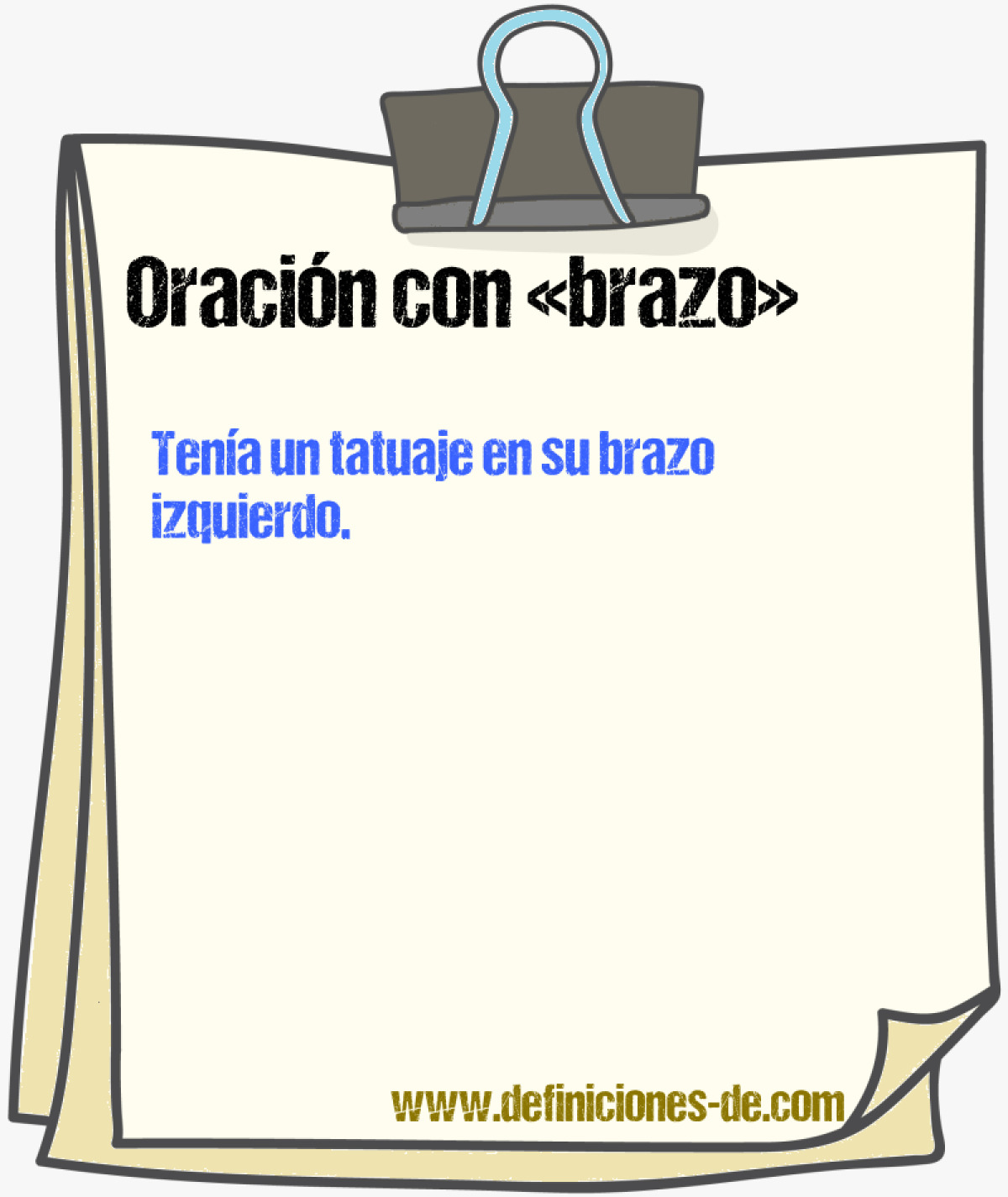 Ejemplos de oraciones con brazo