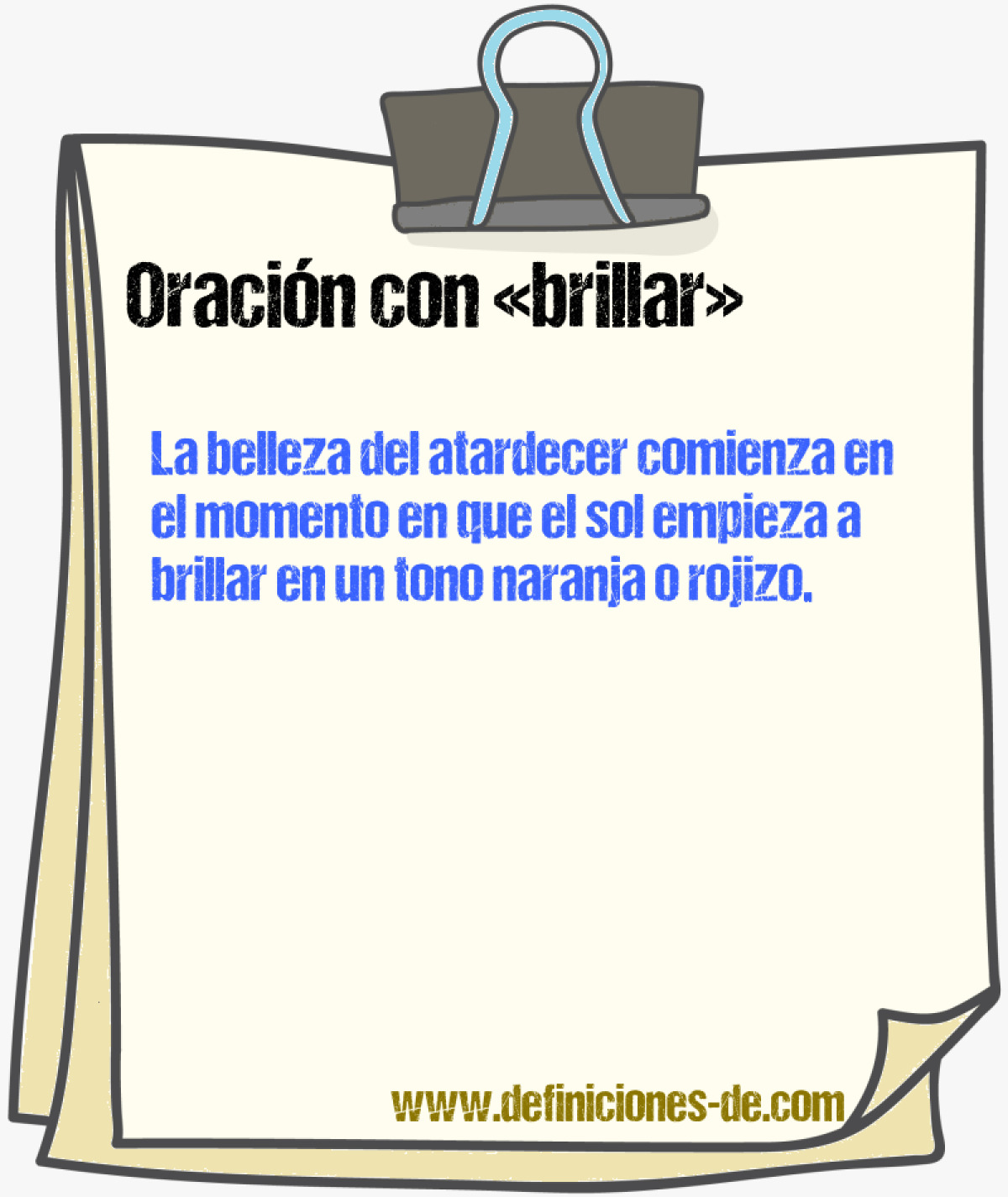 Ejemplos de oraciones con brillar