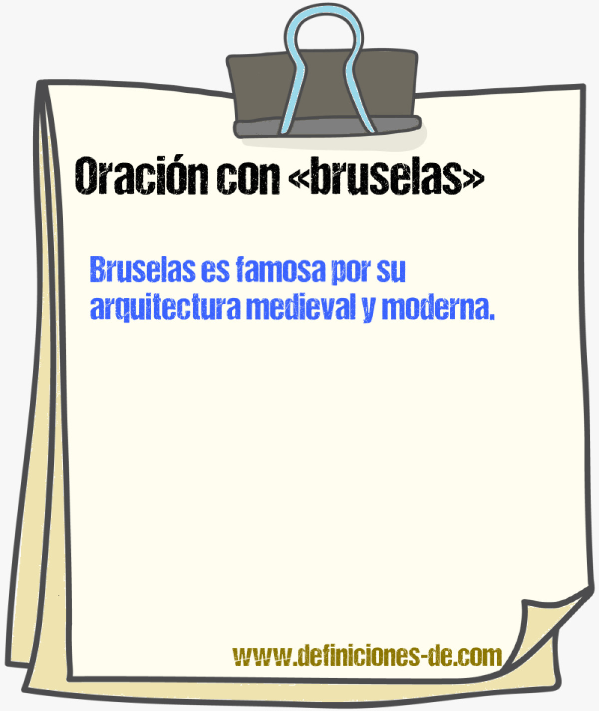 Ejemplos de oraciones con bruselas