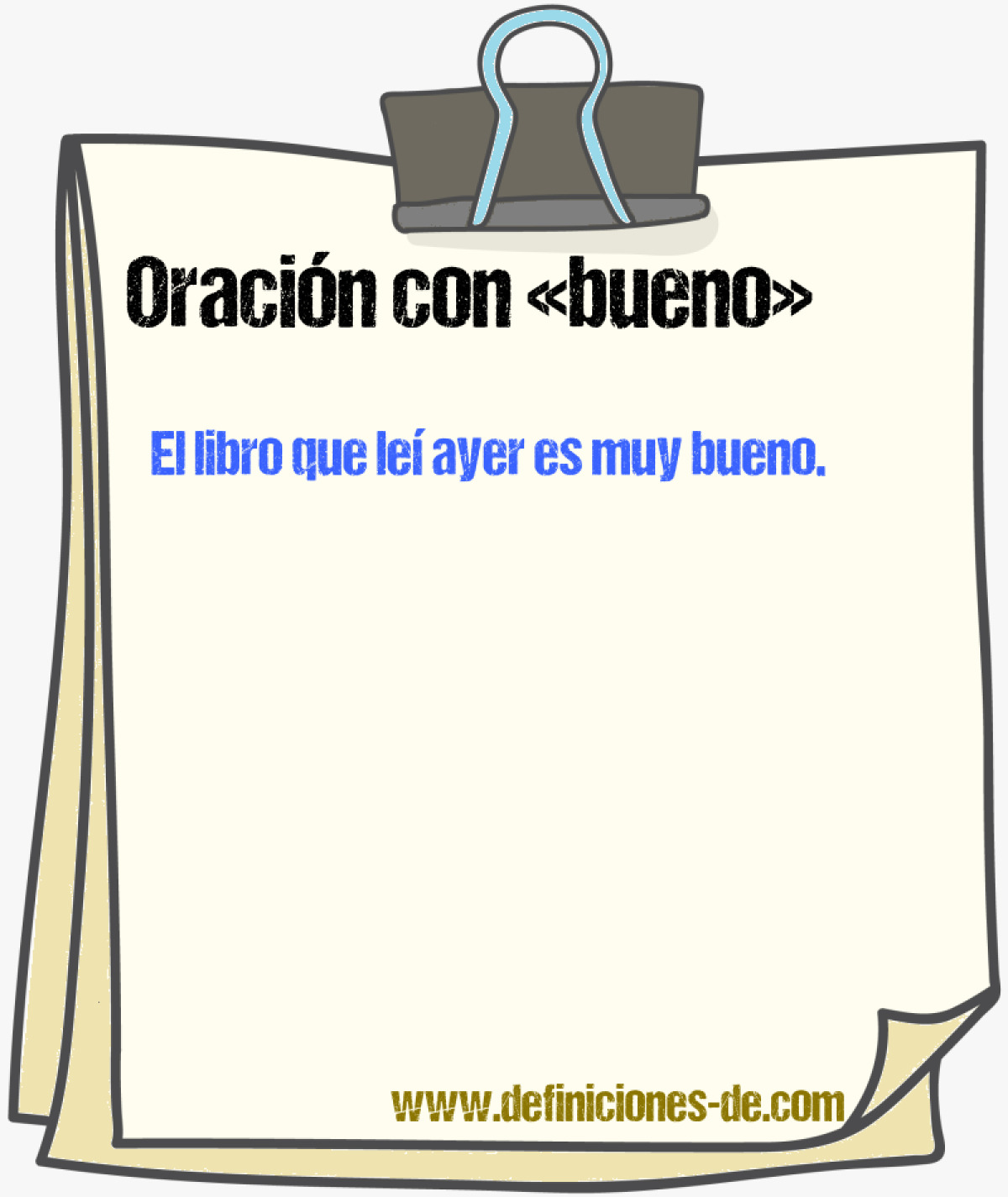 Ejemplos de oraciones con bueno