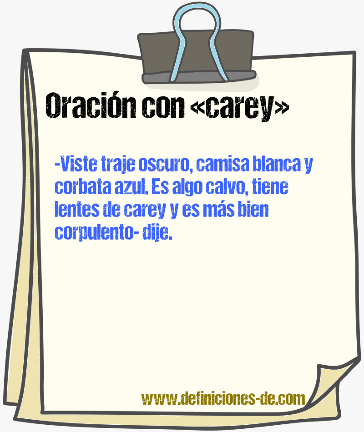 Ejemplos de oraciones con carey