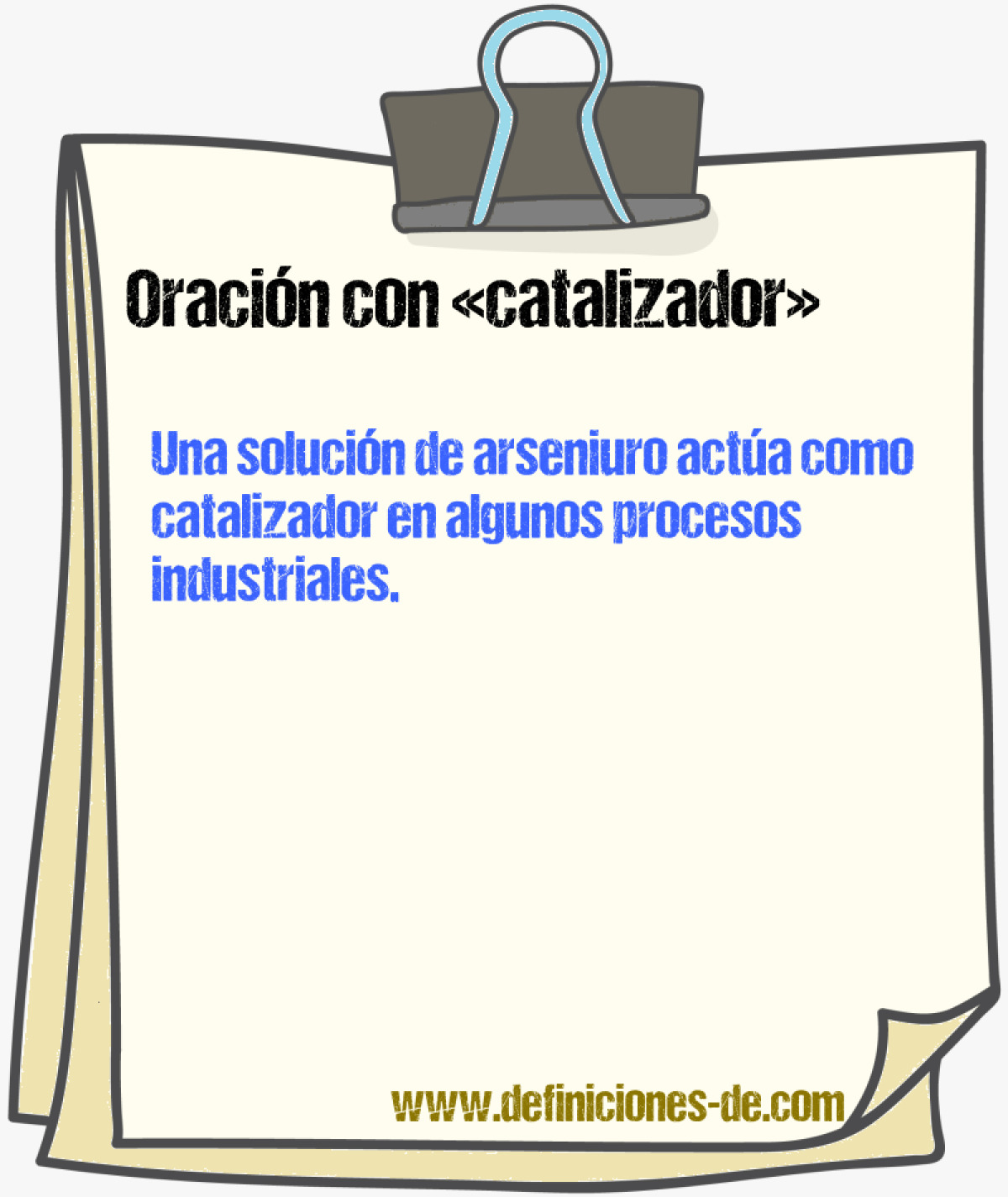 Ejemplos de oraciones con catalizador