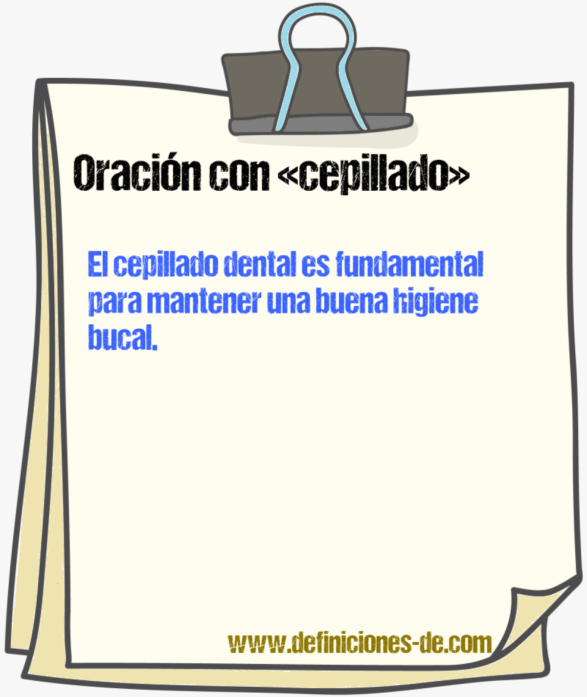 Ejemplos de oraciones con cepillado