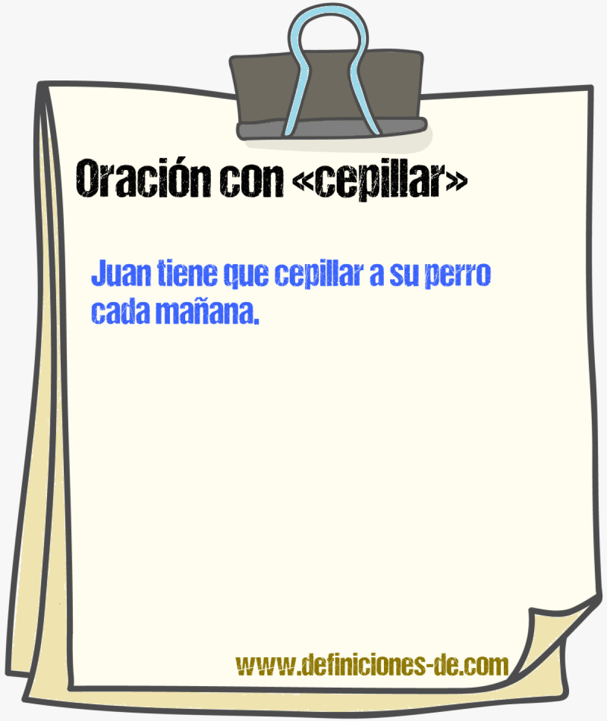 Ejemplos de oraciones con cepillar