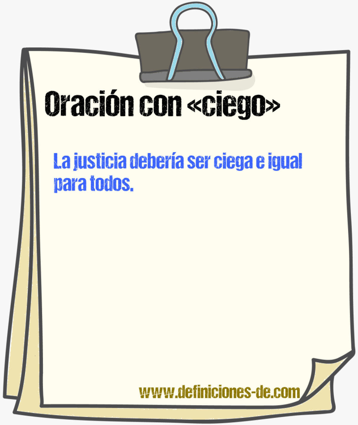 Ejemplos de oraciones con ciego