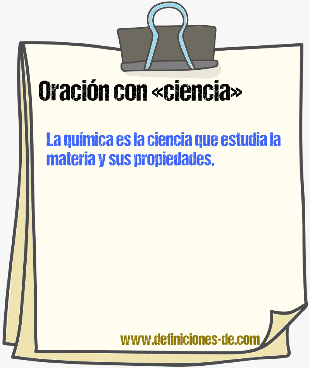 Ejemplos de oraciones con ciencia