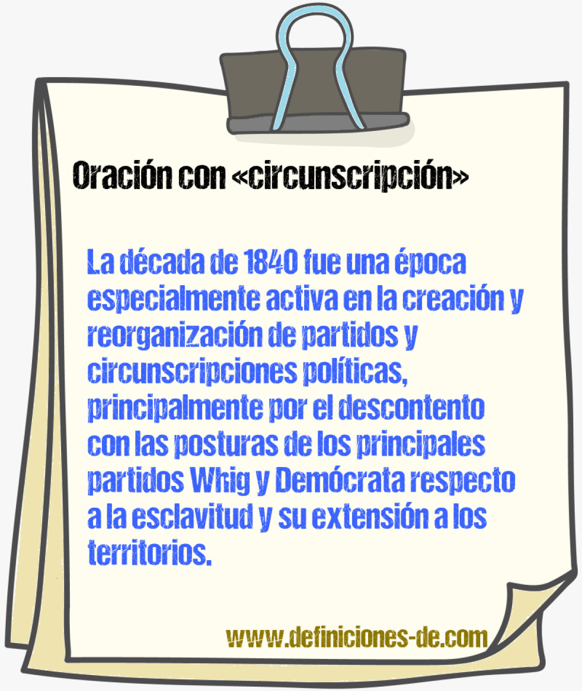 Ejemplos de oraciones con circunscripcin