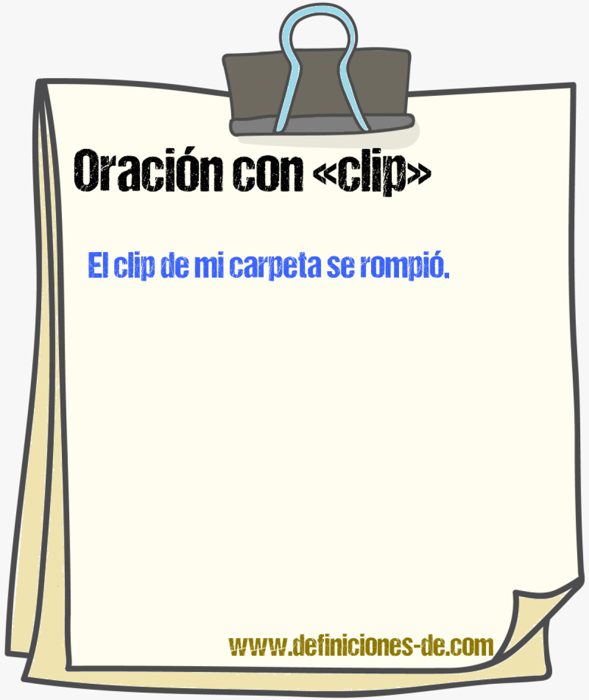 Ejemplos de oraciones con clip