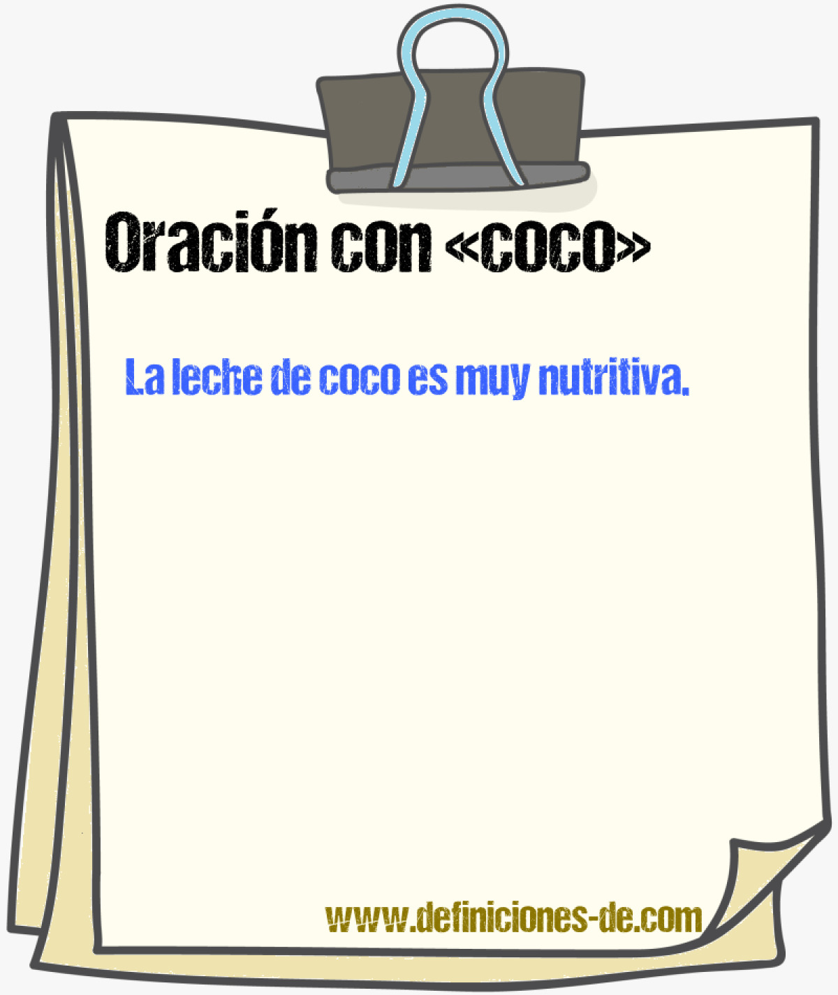 Ejemplos de oraciones con coco