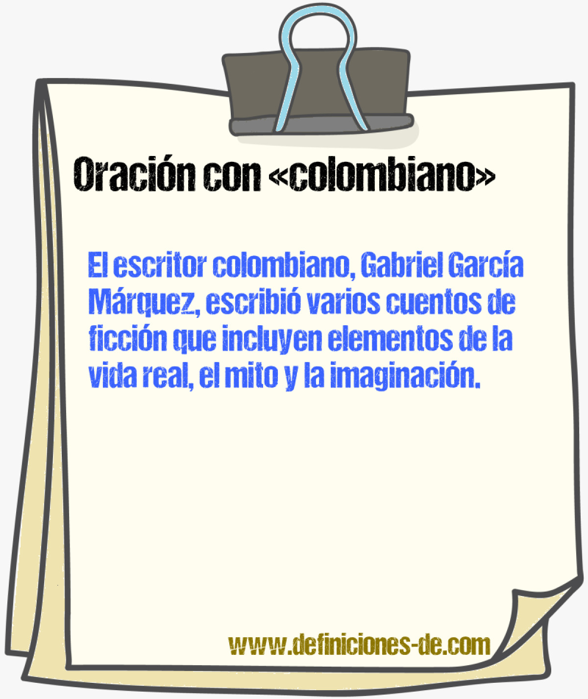 Ejemplos de oraciones con colombiano