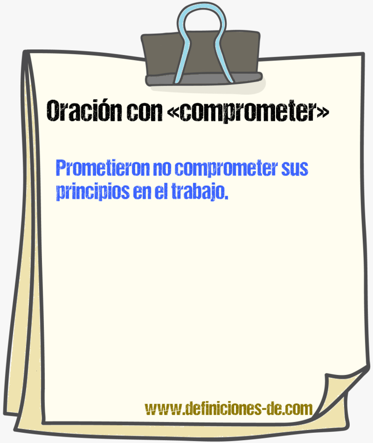 Ejemplos de oraciones con comprometer