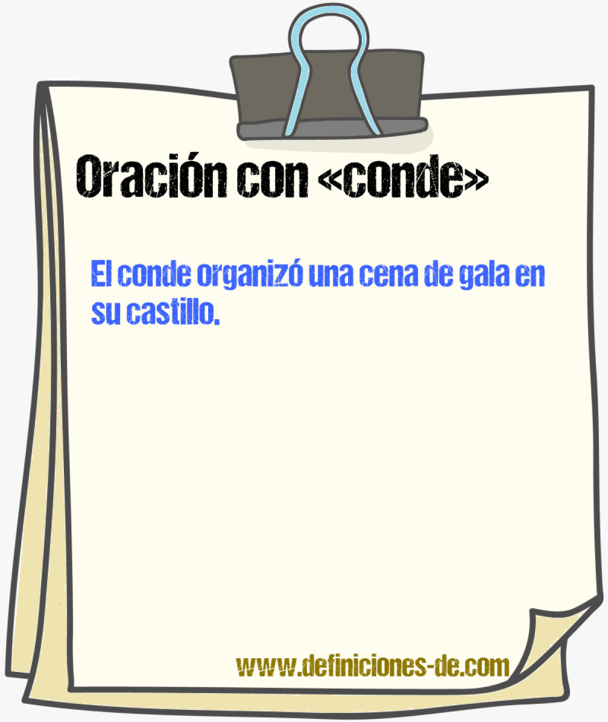 Ejemplos de oraciones con conde