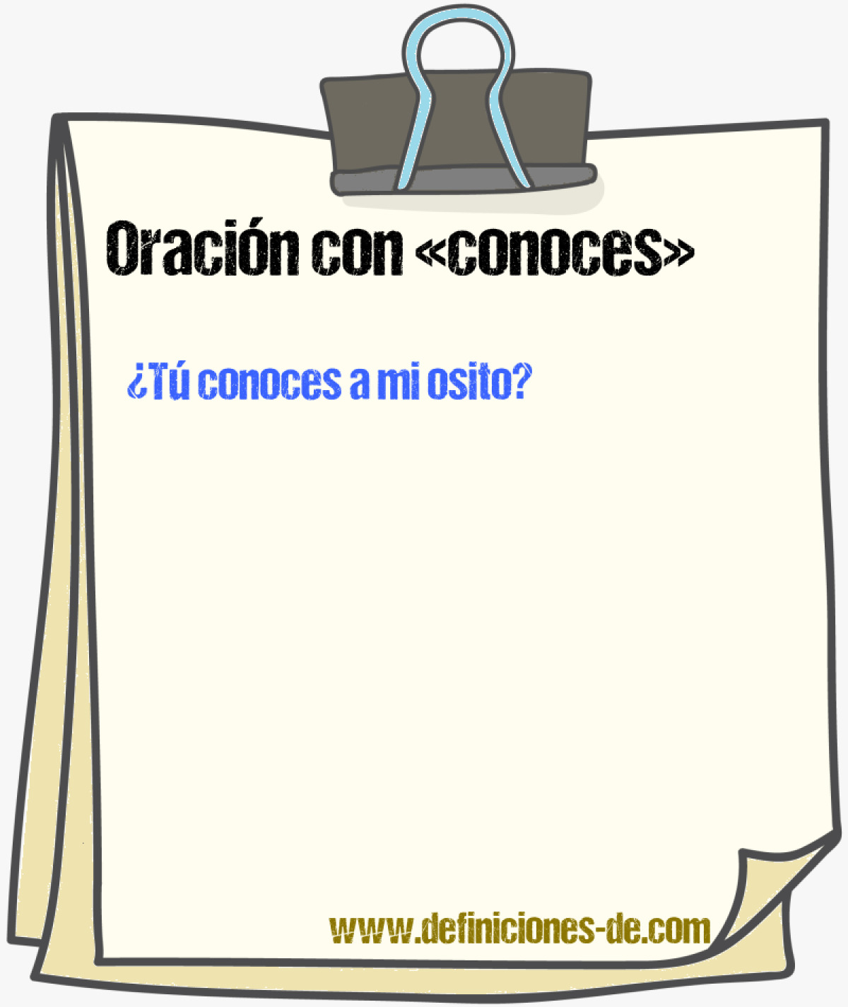 Ejemplos de oraciones con conoces