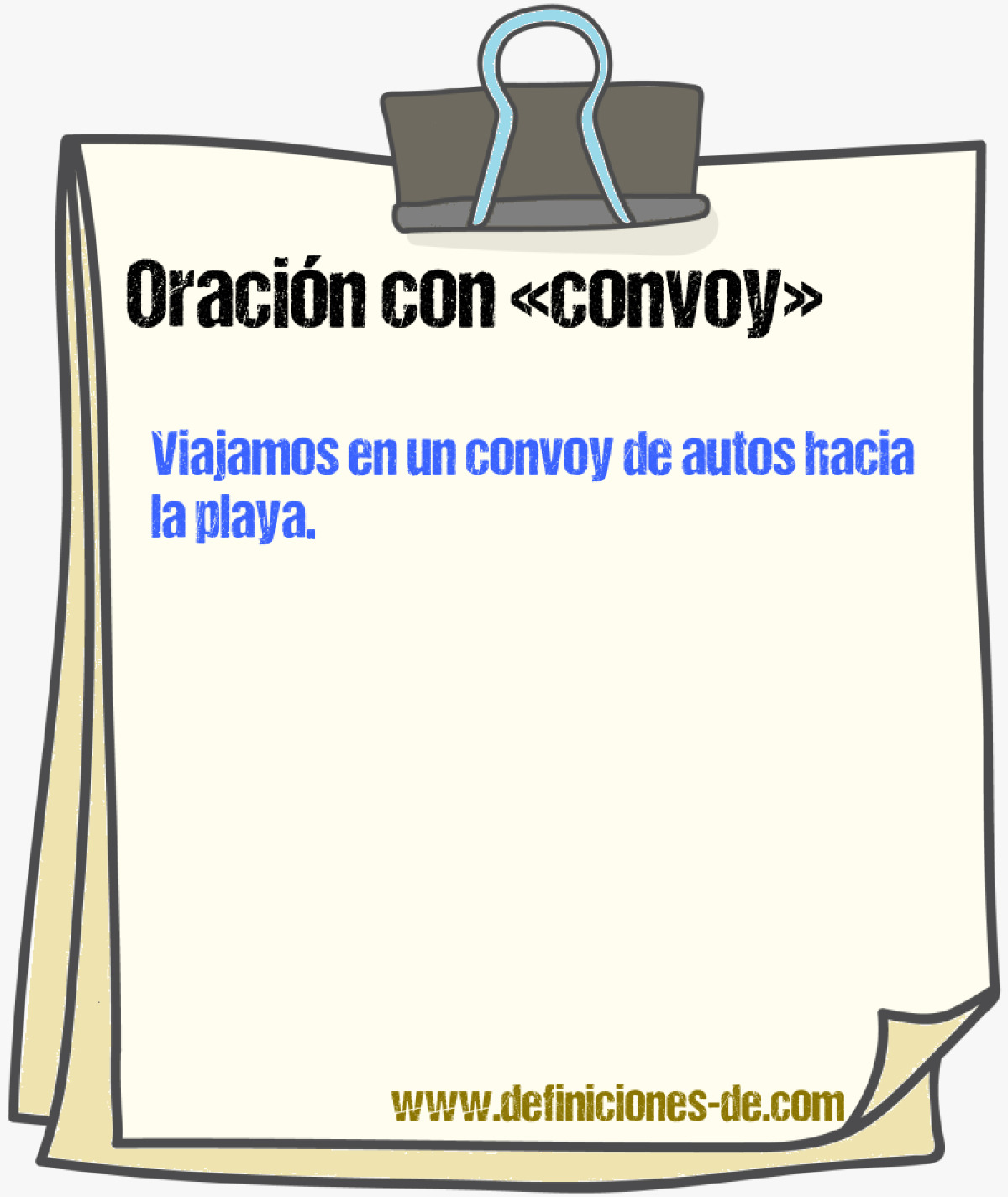 Ejemplos de oraciones con convoy